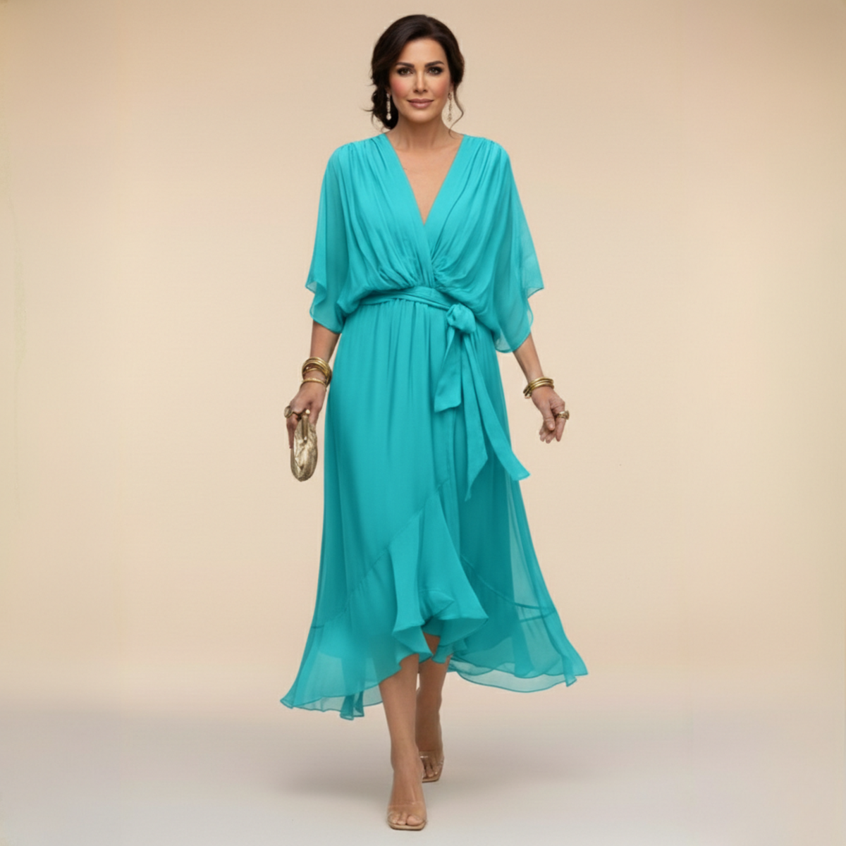 Aline — Robe à Col V