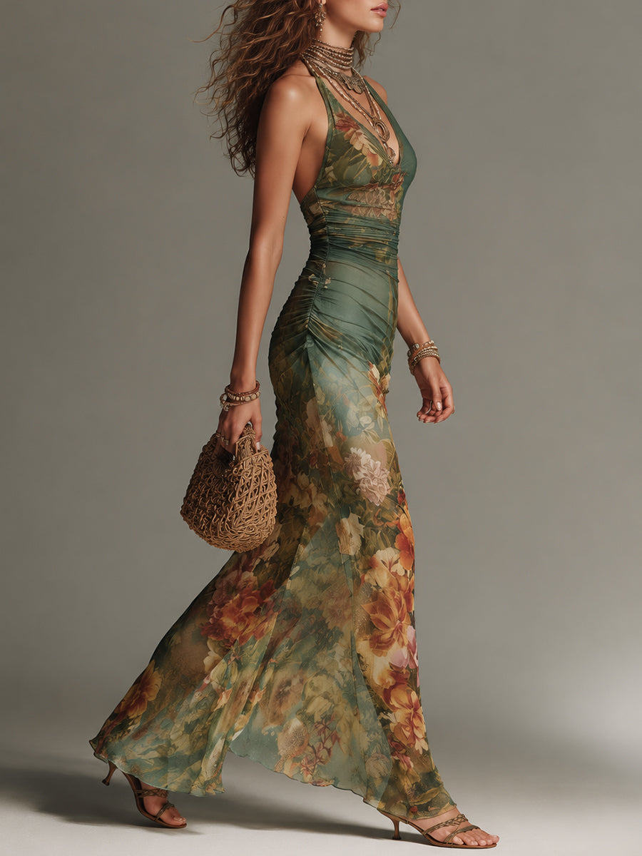 Célestine — Robe Maxi Minimaliste Vintage