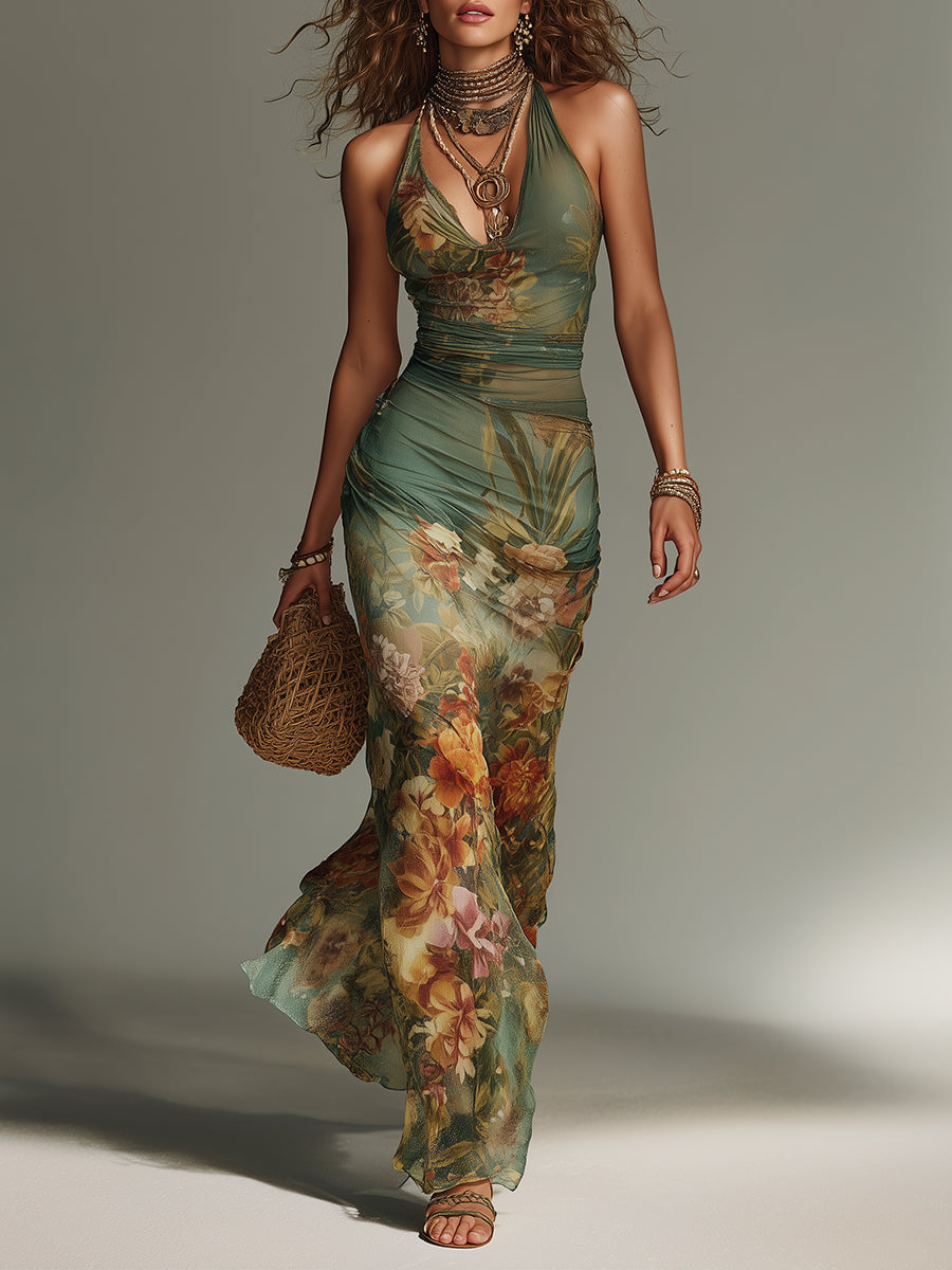 Célestine — Robe Maxi Minimaliste Vintage