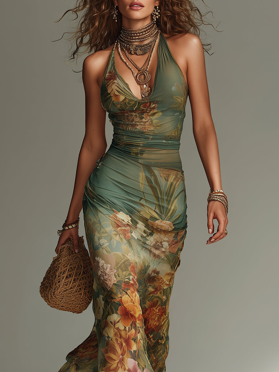 Célestine — Robe Maxi Minimaliste Vintage