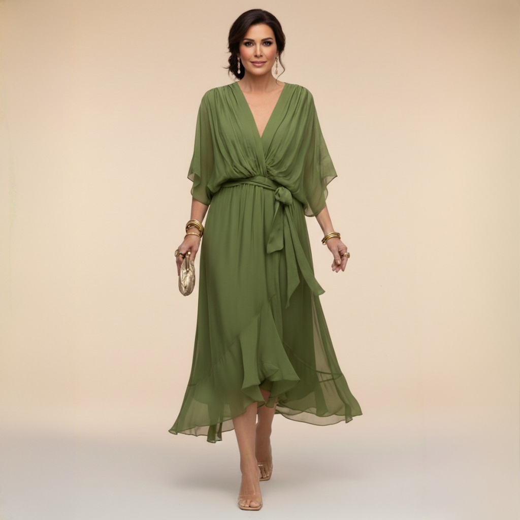Aline — Robe à Col V