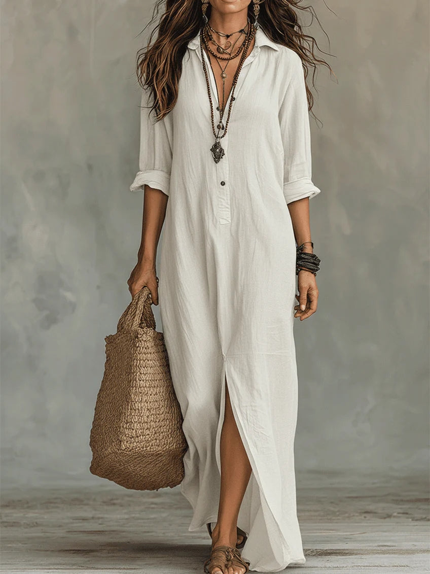 Réjeanne — Robe Maxi Noire Ample