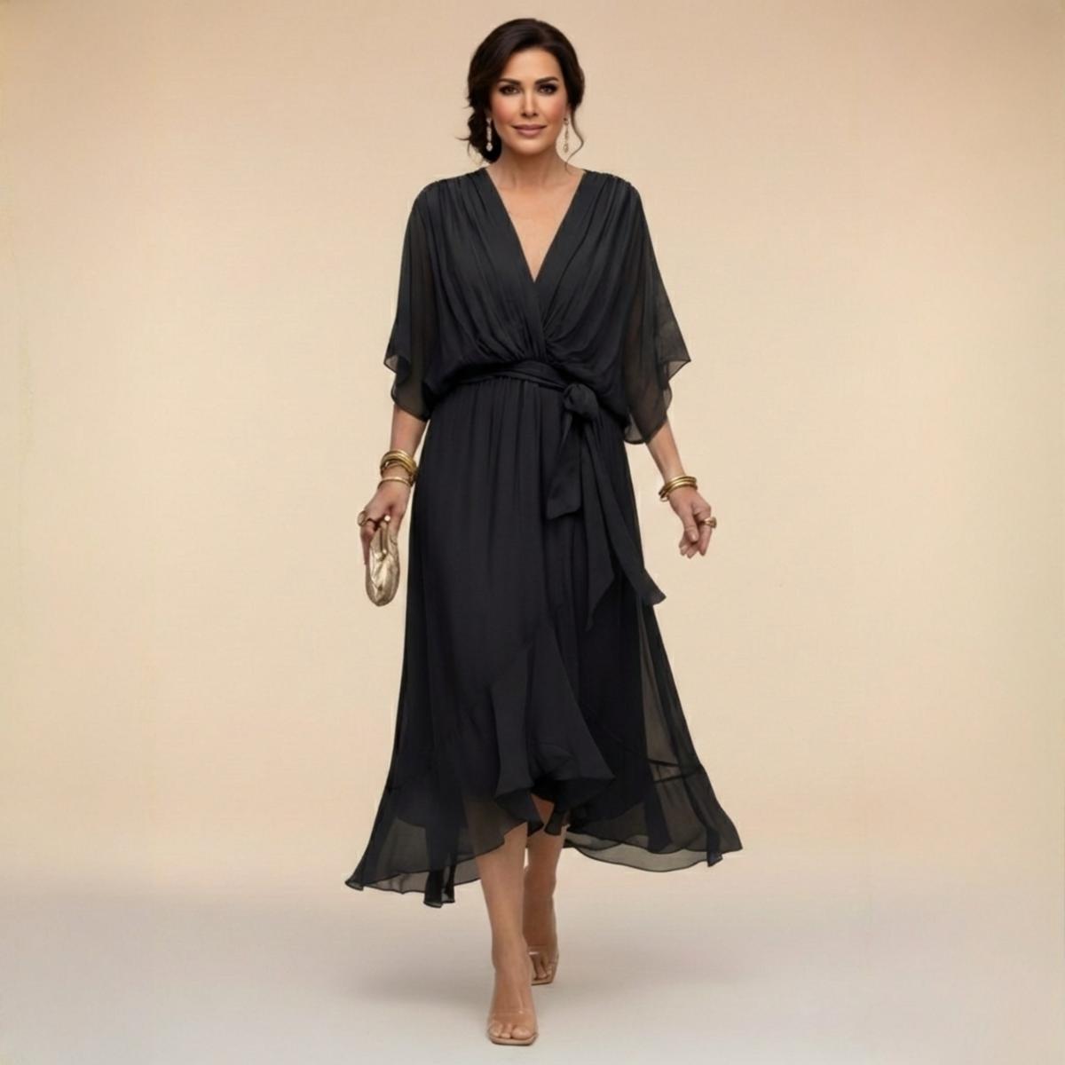 Aline — Robe à Col V