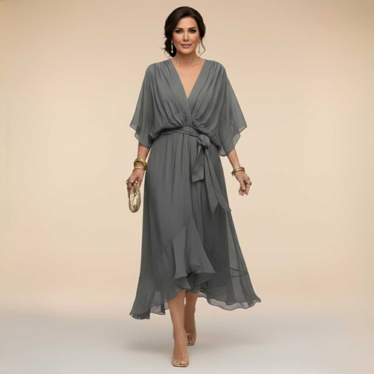 Aline — Robe à Col V