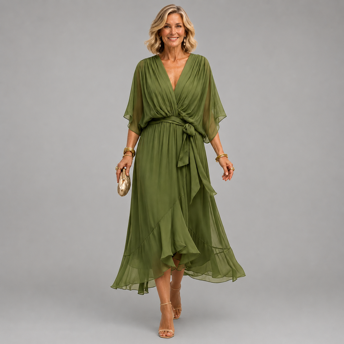 Aline — Robe à Col V