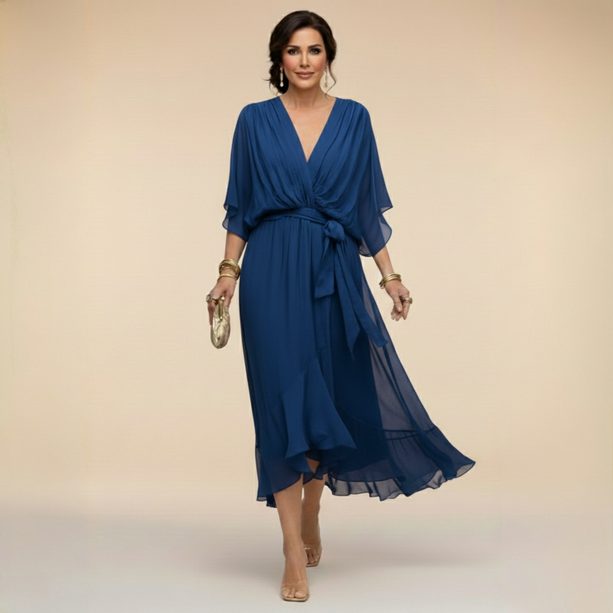 Aline — Robe à Col V