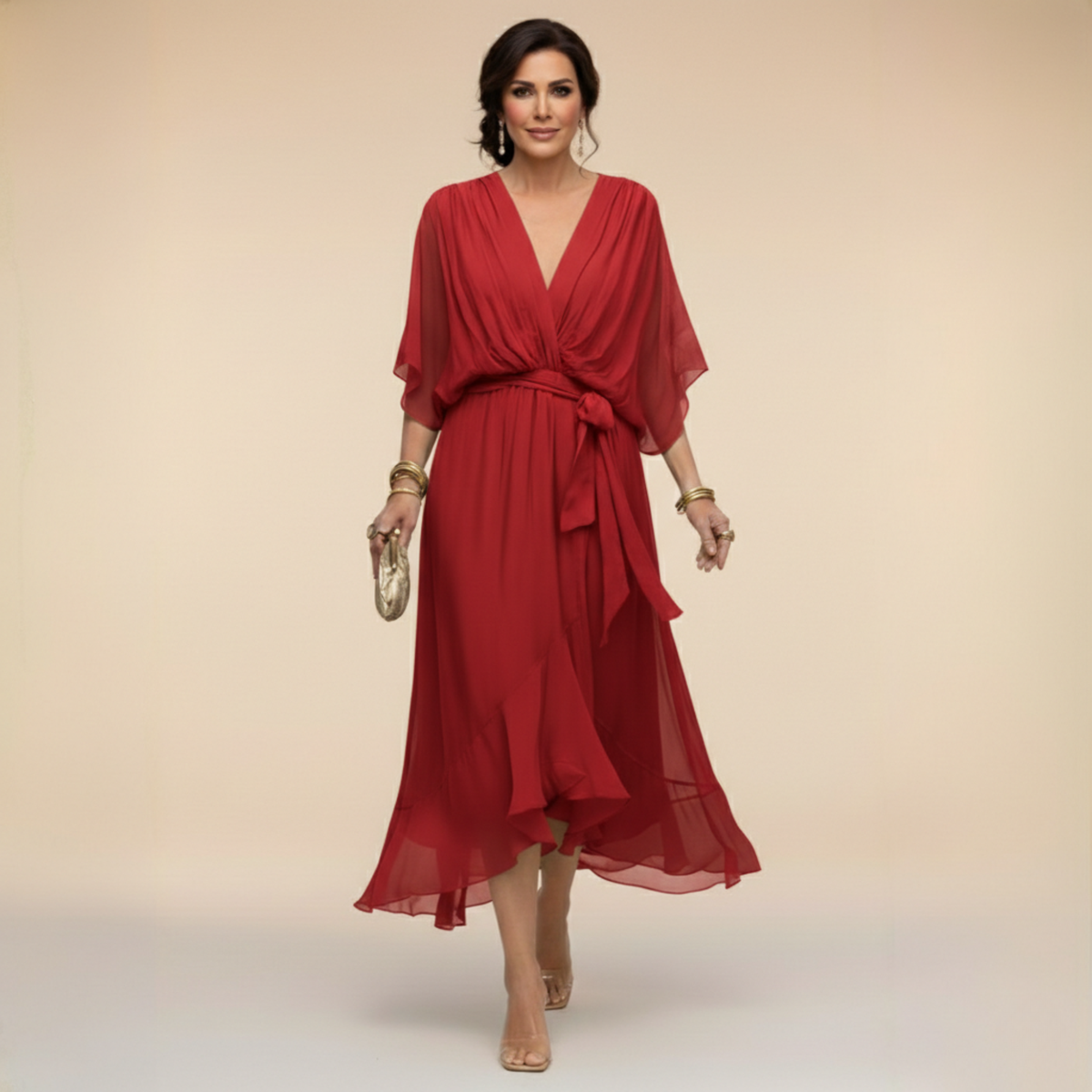 Aline — Robe à Col V