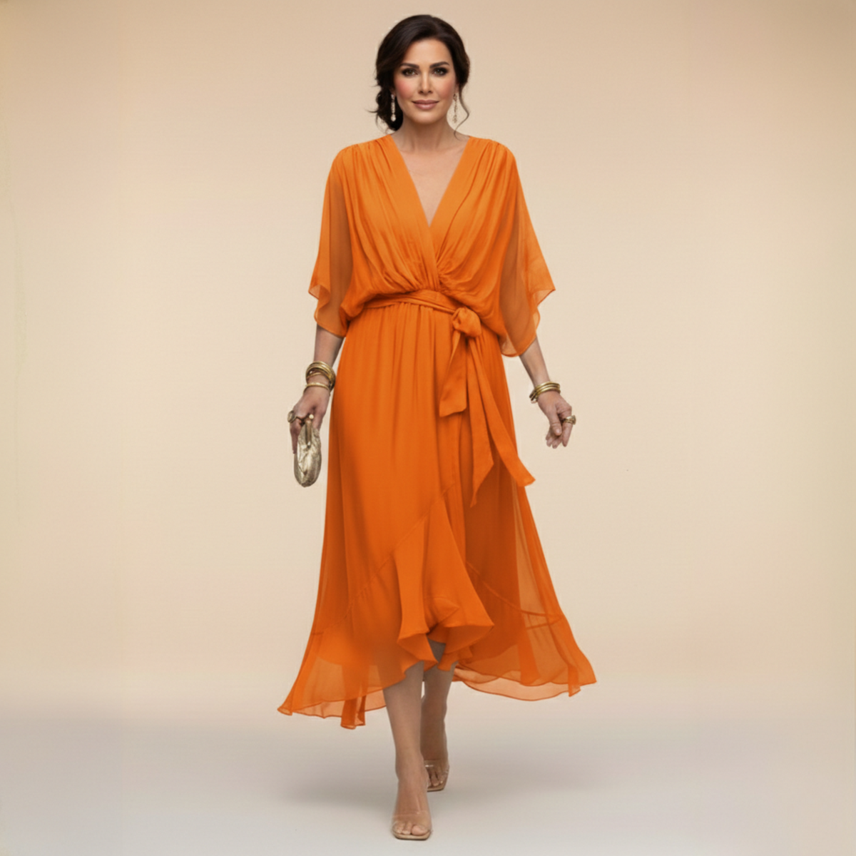 Aline — Robe à Col V