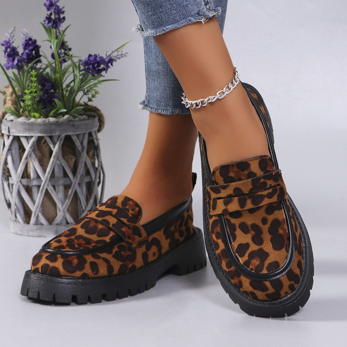 Émilie — Mocassins Imprimé Léopard