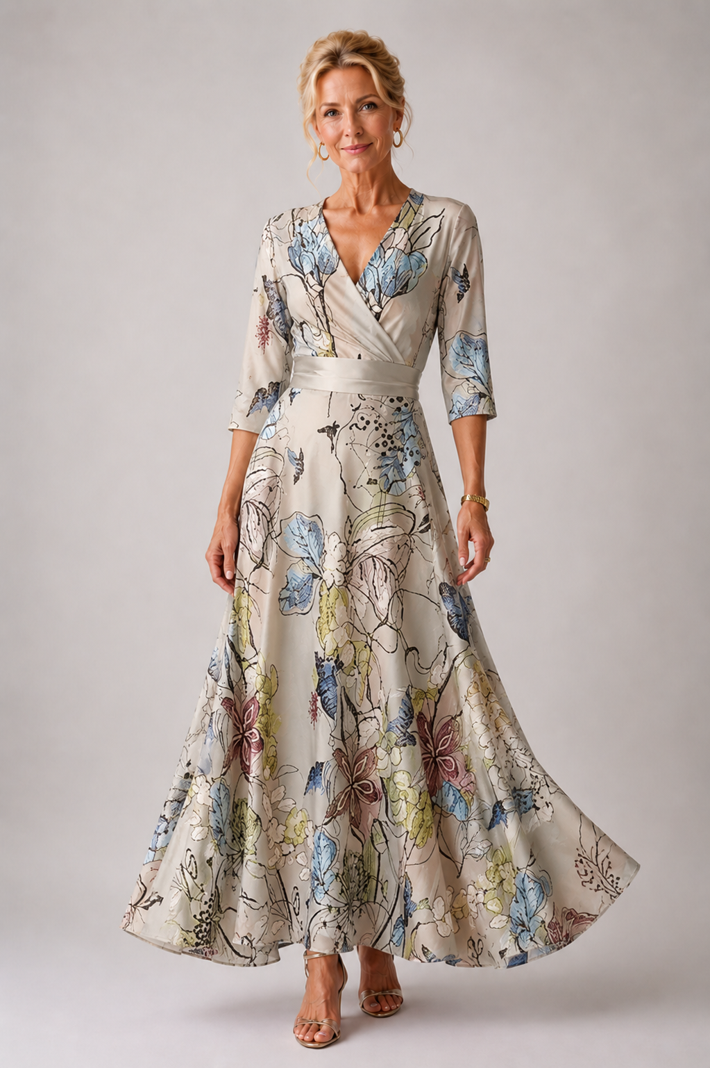 Yolande — Robe Chic à Imprimé Floral