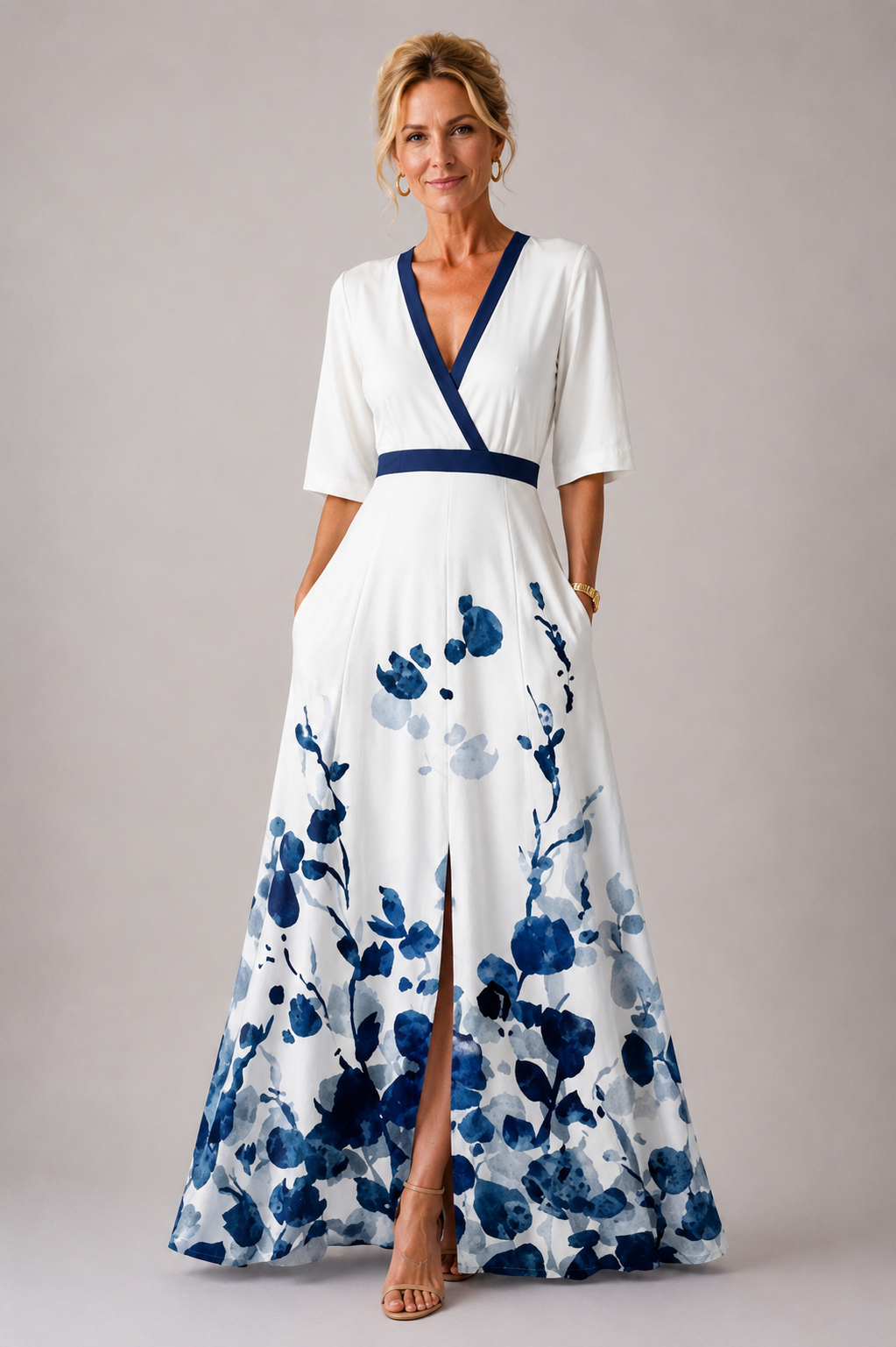 Yolande — Robe Chic à Imprimé Floral