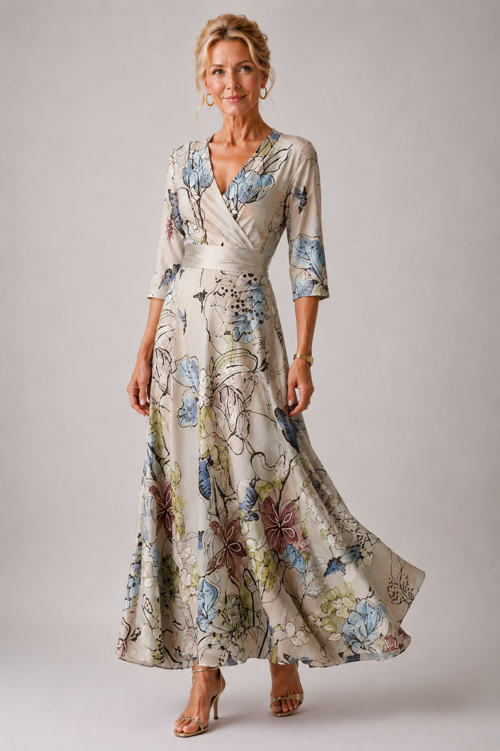 Yolande — Robe Chic à Imprimé Floral