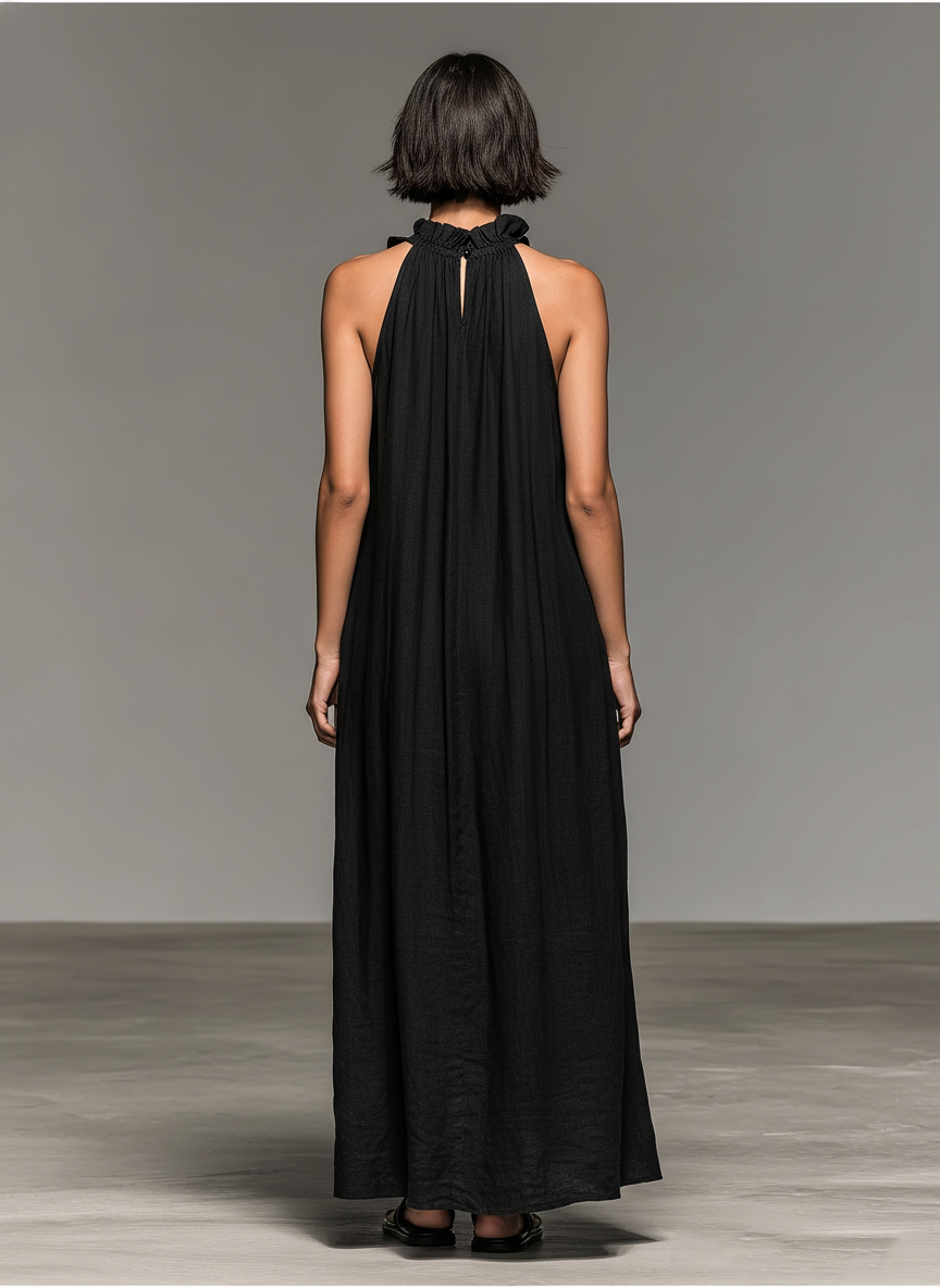 Cécile — Robe Maxi avec Poches