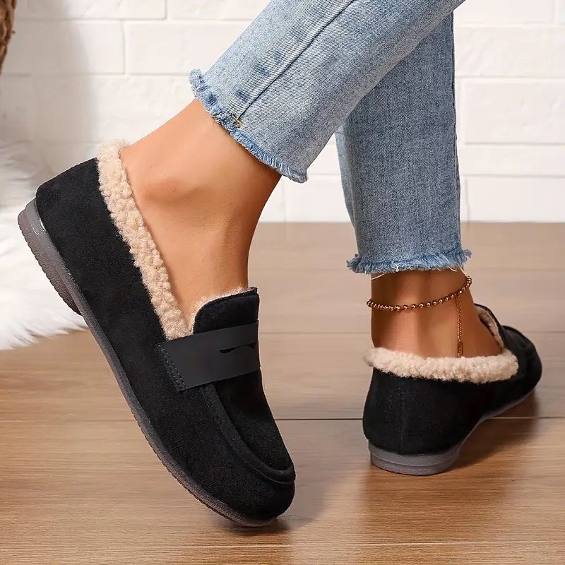 Mélanie — Mocassins en Fourrure Confort