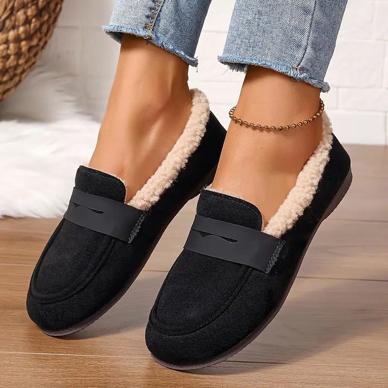 Mélanie — Mocassins en Fourrure Confort