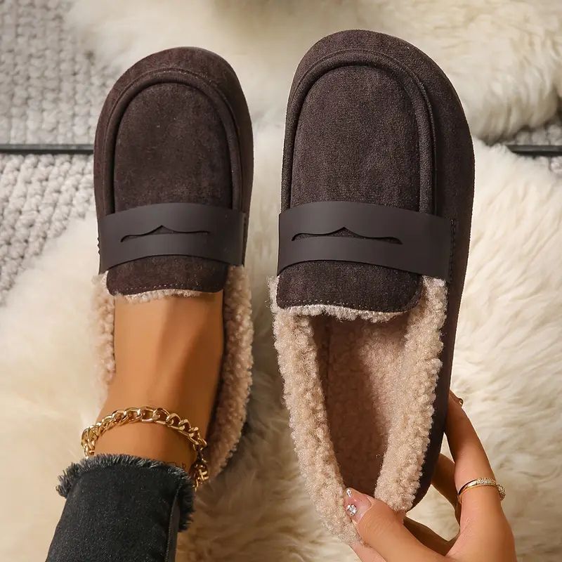 Mélanie — Mocassins en Fourrure Confort