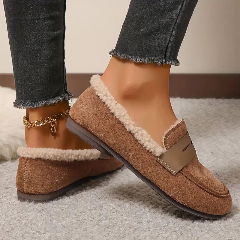 Mélanie — Mocassins en Fourrure Confort