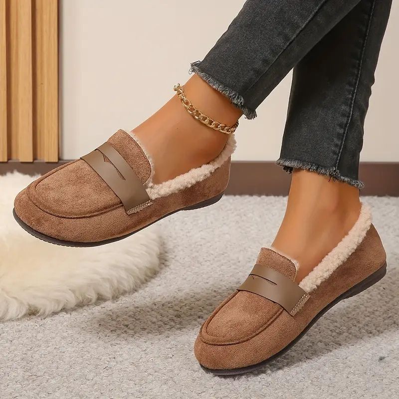 Mélanie — Mocassins en Fourrure Confort