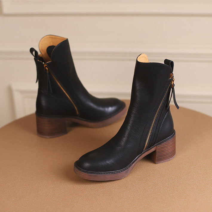 Isabelle — Bottines à Talon Bloqué