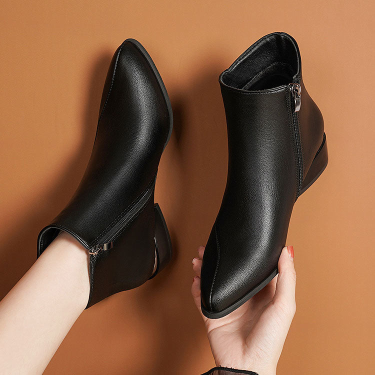 Simone — Bottines à Talon Métallique