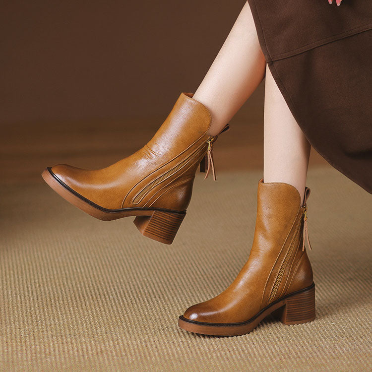 Isabelle — Bottines à Talon Bloqué