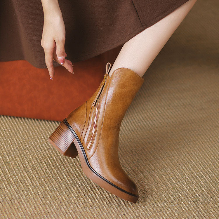 Isabelle — Bottines à Talon Bloqué