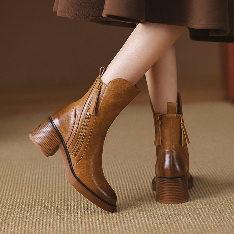 Isabelle — Bottines à Talon Bloqué