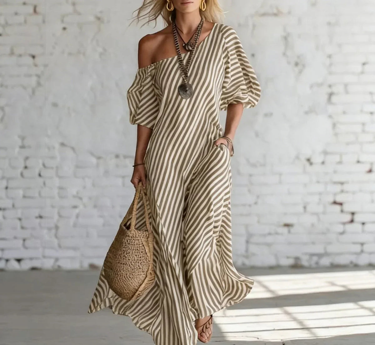 Constance — Robe Maxi Style Côtier