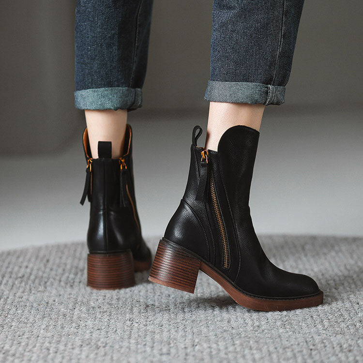 Isabelle — Bottines à Talon Bloqué