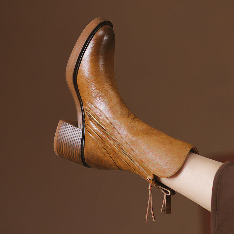 Isabelle — Bottines à Talon Bloqué