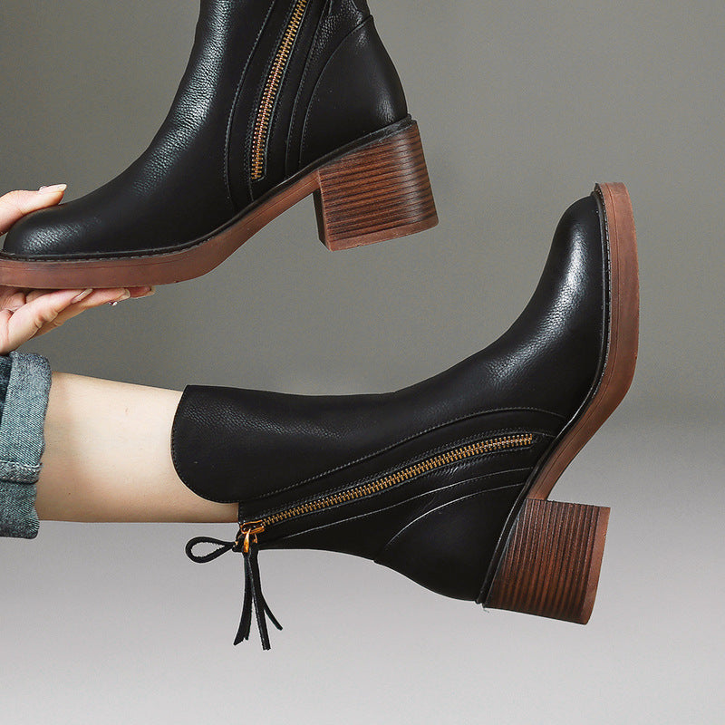 Isabelle — Bottines à Talon Bloqué