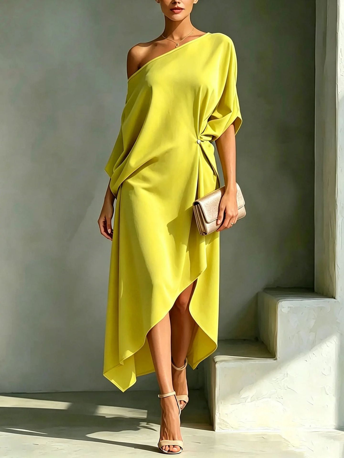 Nicole — Robe Asymétrique Élégante