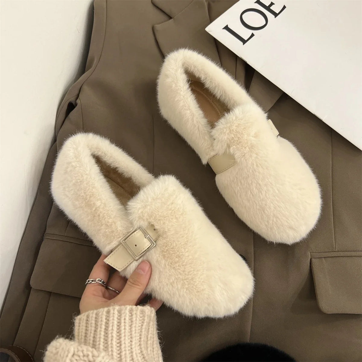 Océane — Mocassins en Fourrure Douillets