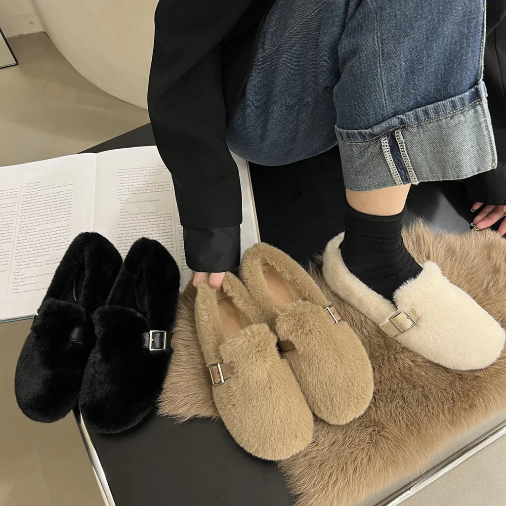 Océane — Mocassins en Fourrure Douillets