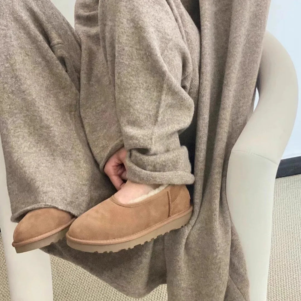 Ghislaine — Mocassins en Fourrure Douce