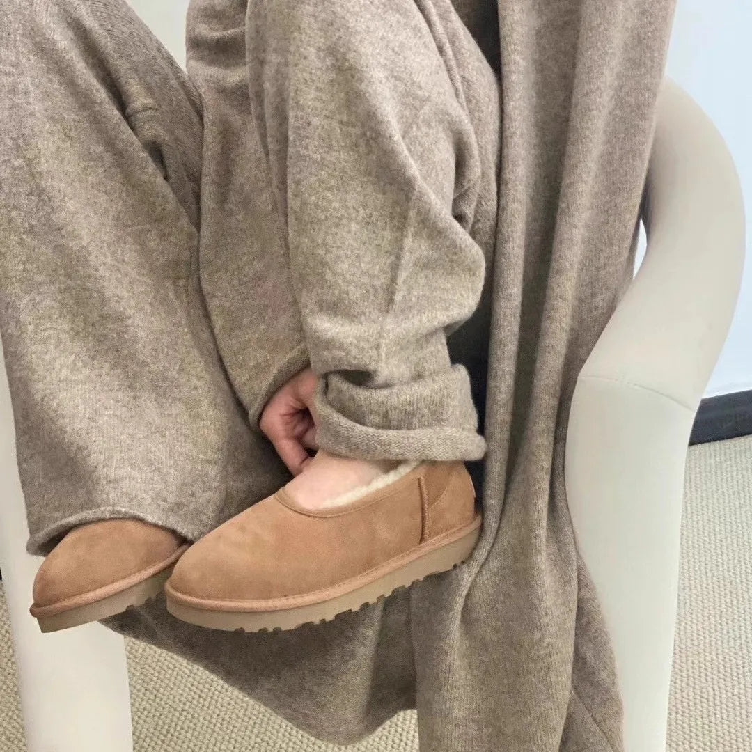 Ghislaine — Mocassins en Fourrure Douce