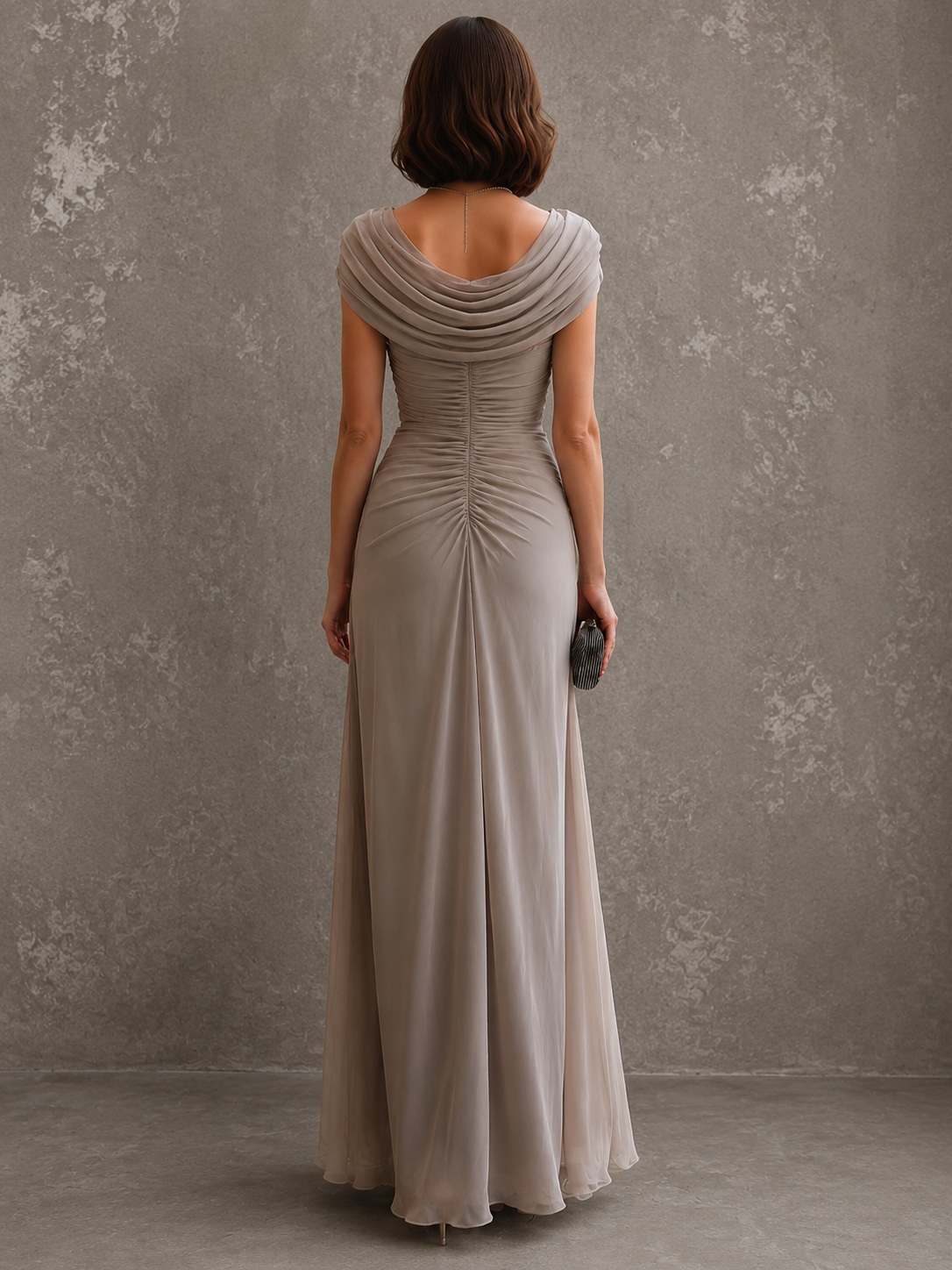 Gemma — Robe Maxi à Fronces Élégantes