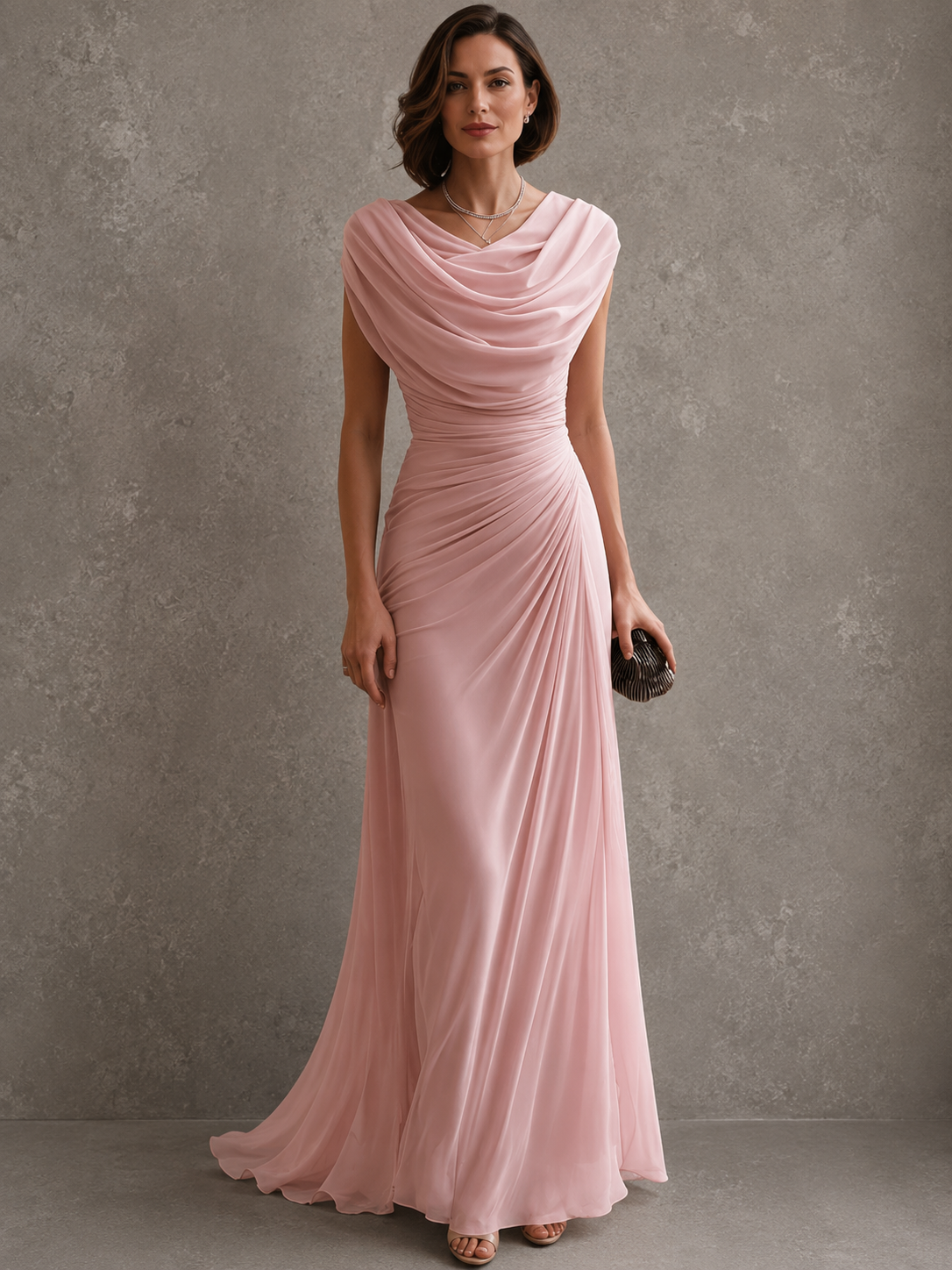 Gemma — Robe Maxi à Fronces Élégantes