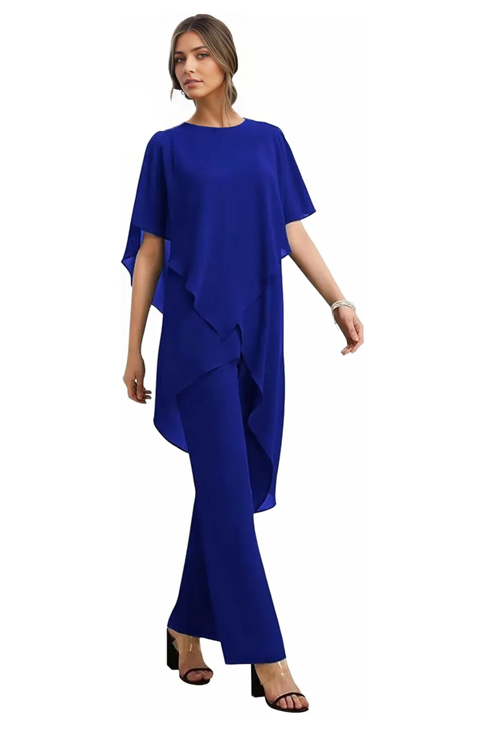 Brigitte — Tailleur Pantalon Chic en Mousseline