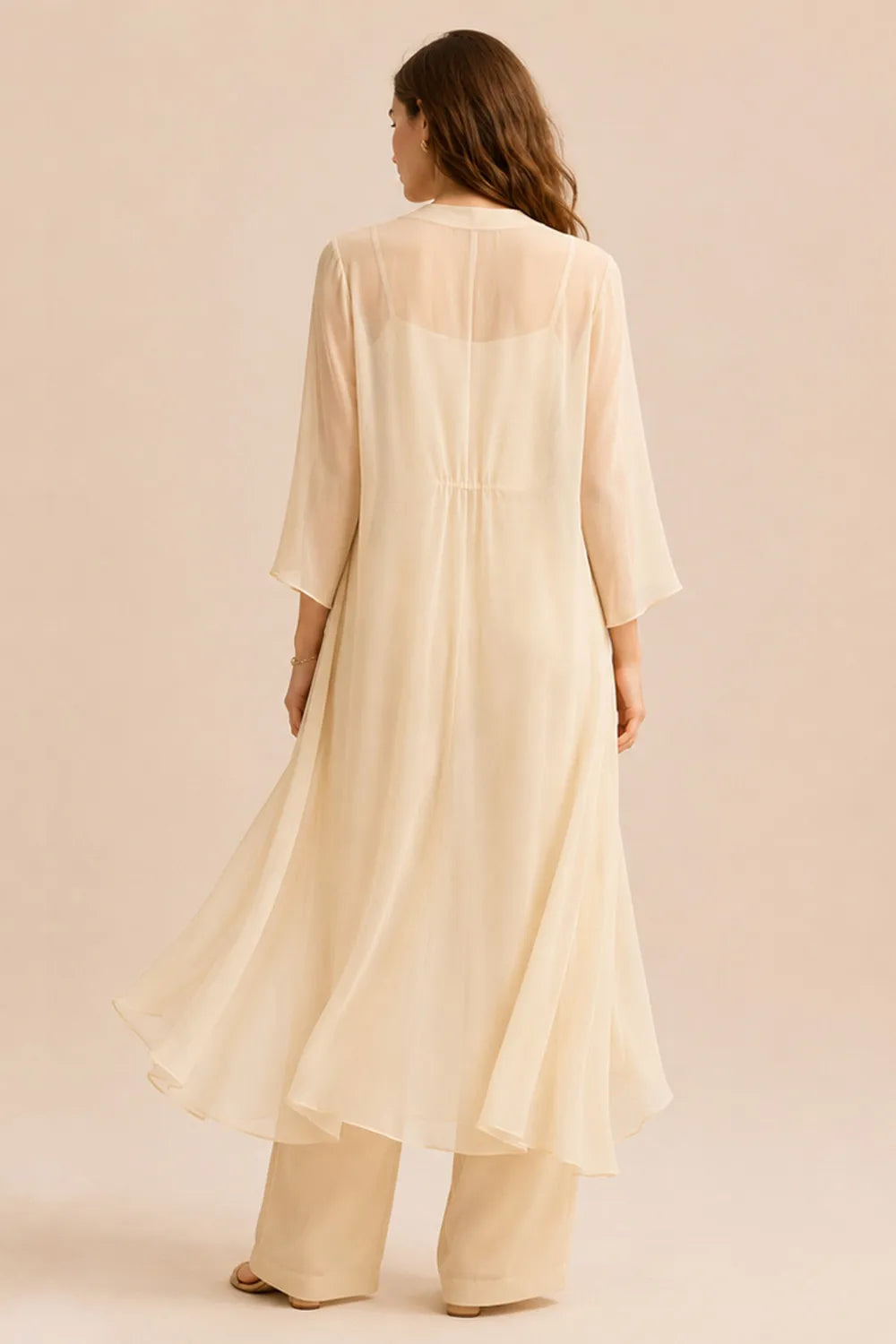 Odette — Ensemble Chemisier et Veste en Mousseline