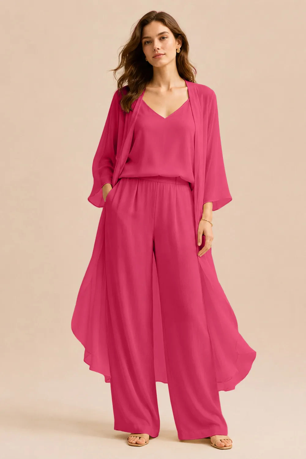 Odette — Ensemble Chemisier et Veste en Mousseline
