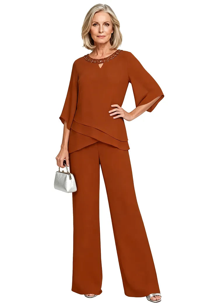 Zoé — Tailleur Pantalon Décontracté Élégant