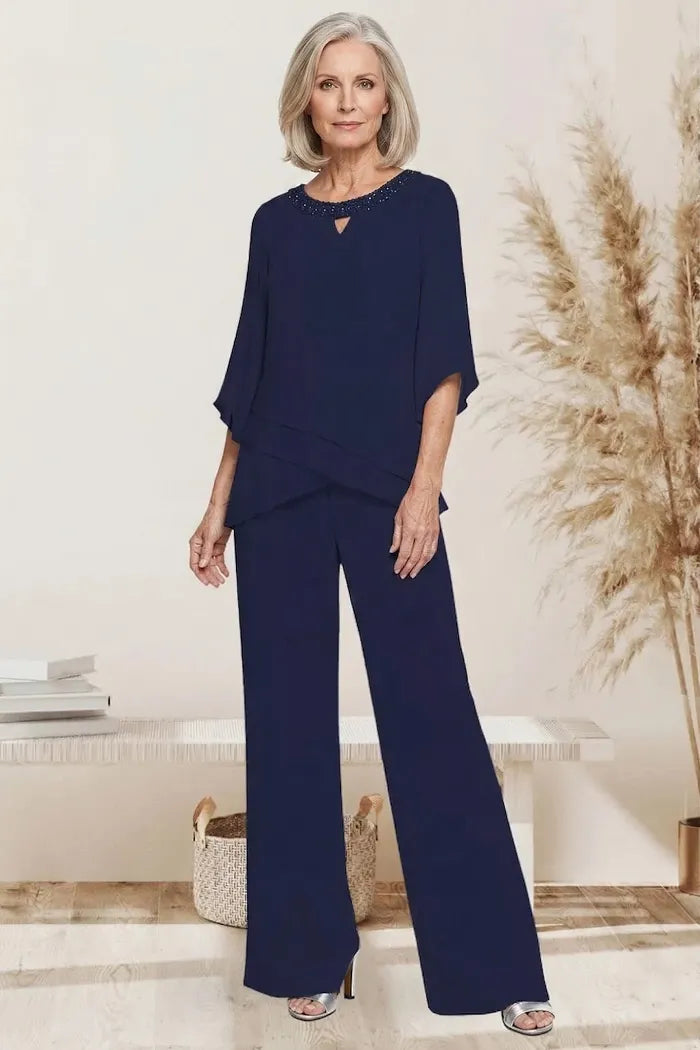 Zoé — Tailleur Pantalon Décontracté Élégant