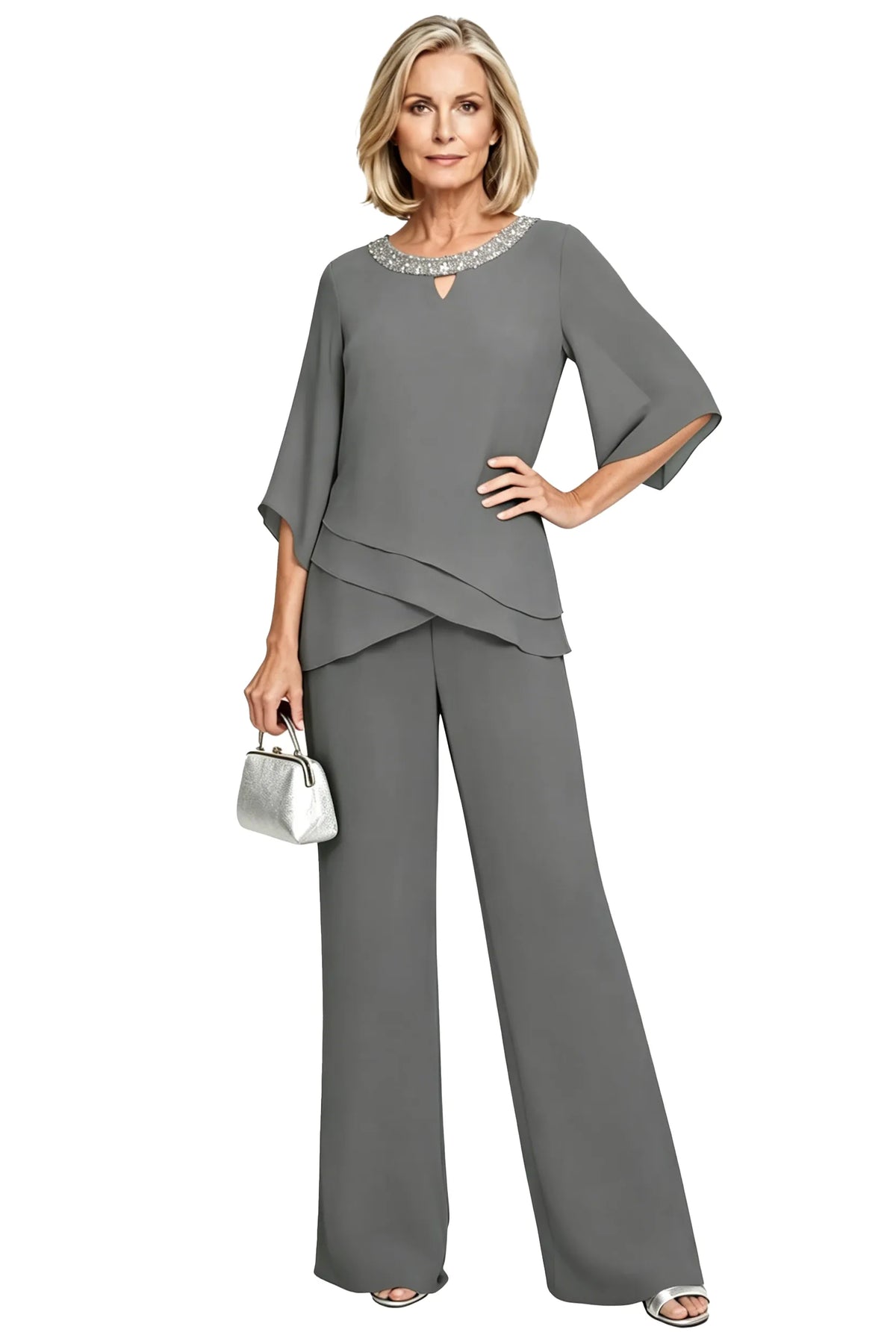 Zoé — Tailleur Pantalon Décontracté Élégant