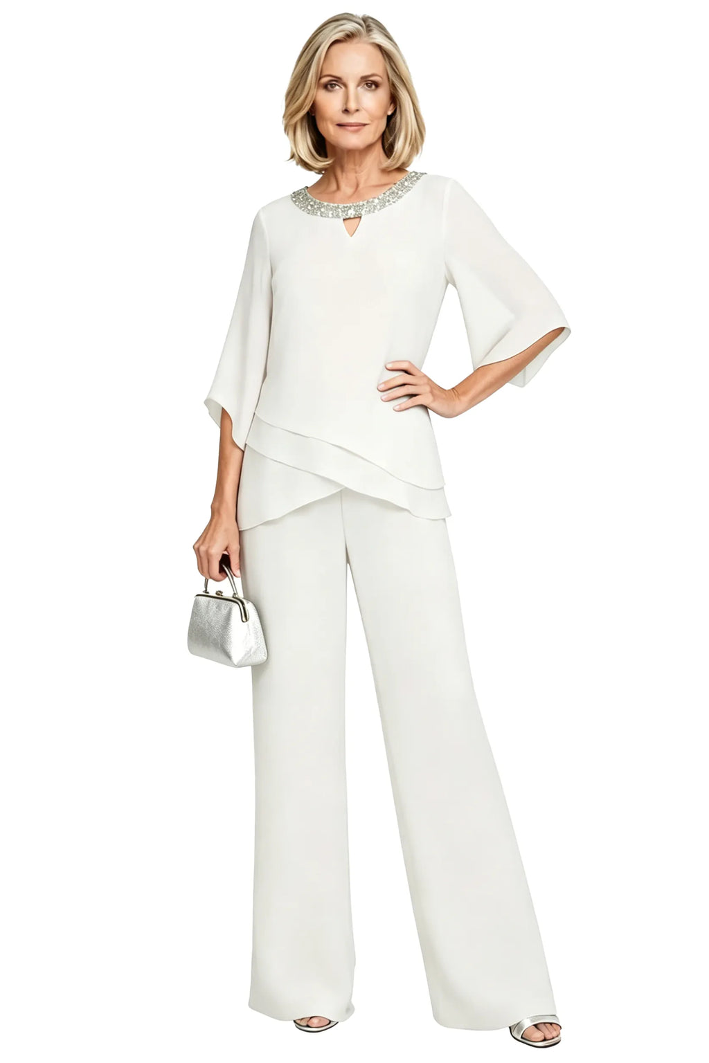 Zoé — Tailleur Pantalon Décontracté Élégant