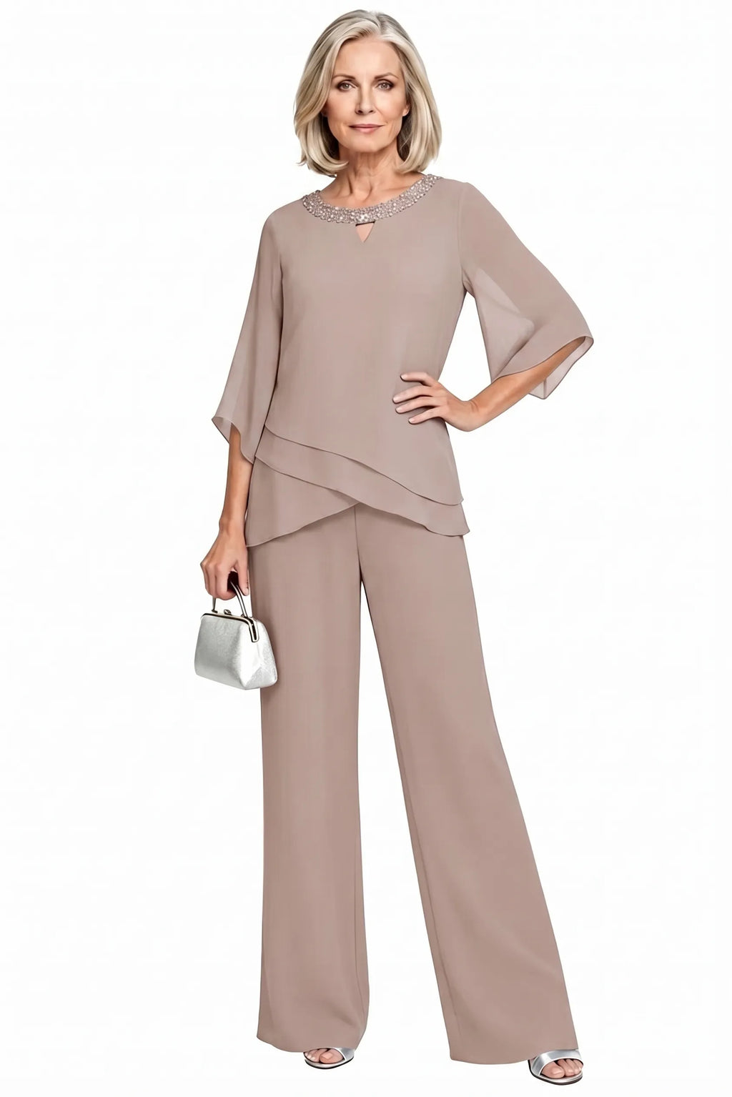 Zoé — Tailleur Pantalon Décontracté Élégant
