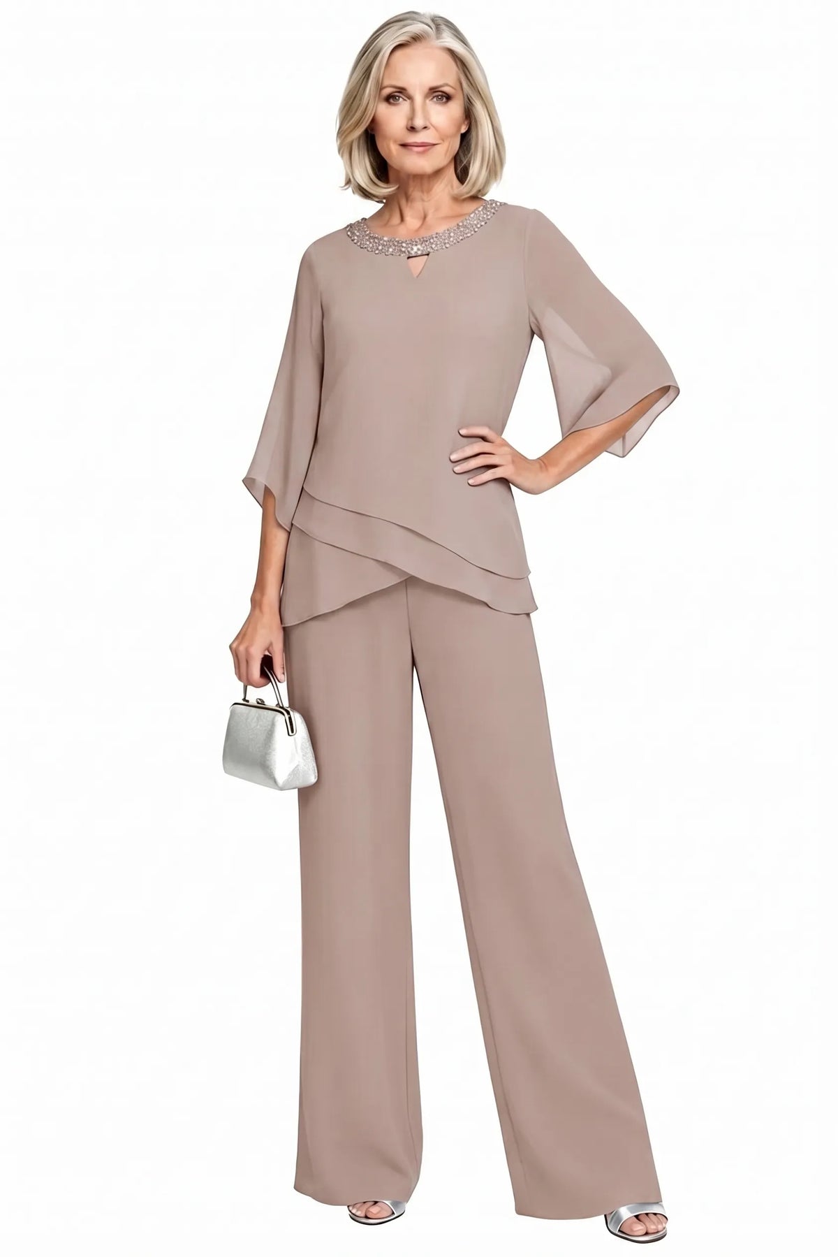 Zoé — Tailleur Pantalon Décontracté Élégant