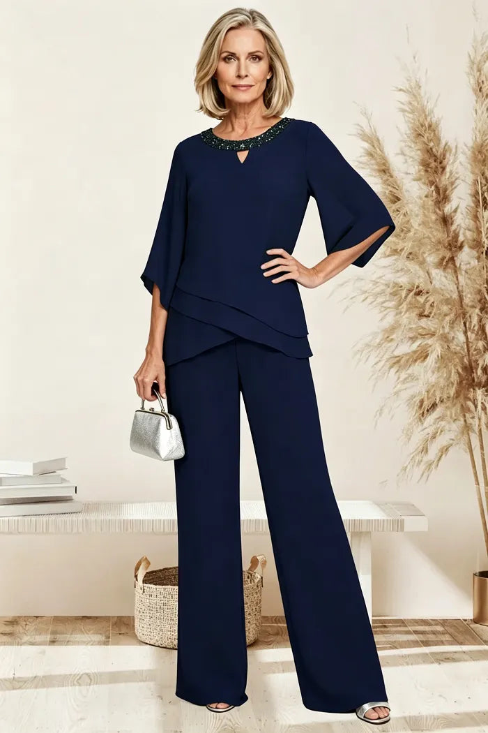 Zoé — Tailleur Pantalon Décontracté Élégant