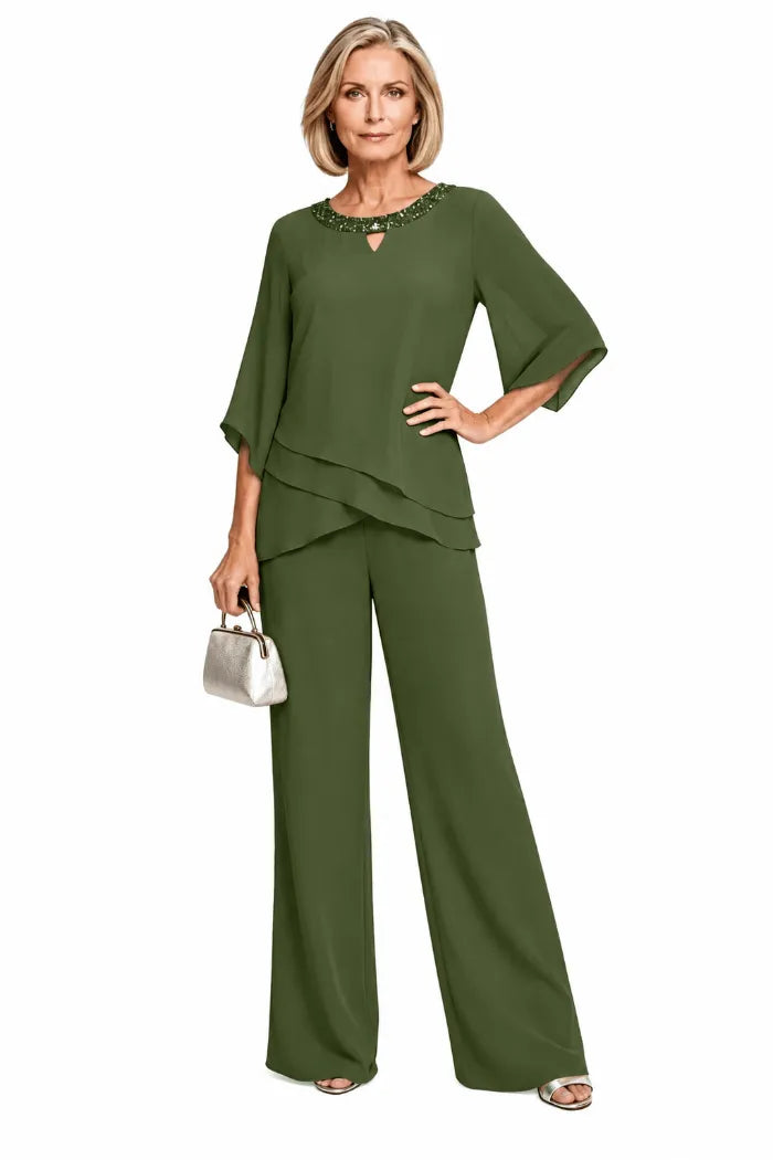 Zoé — Tailleur Pantalon Décontracté Élégant