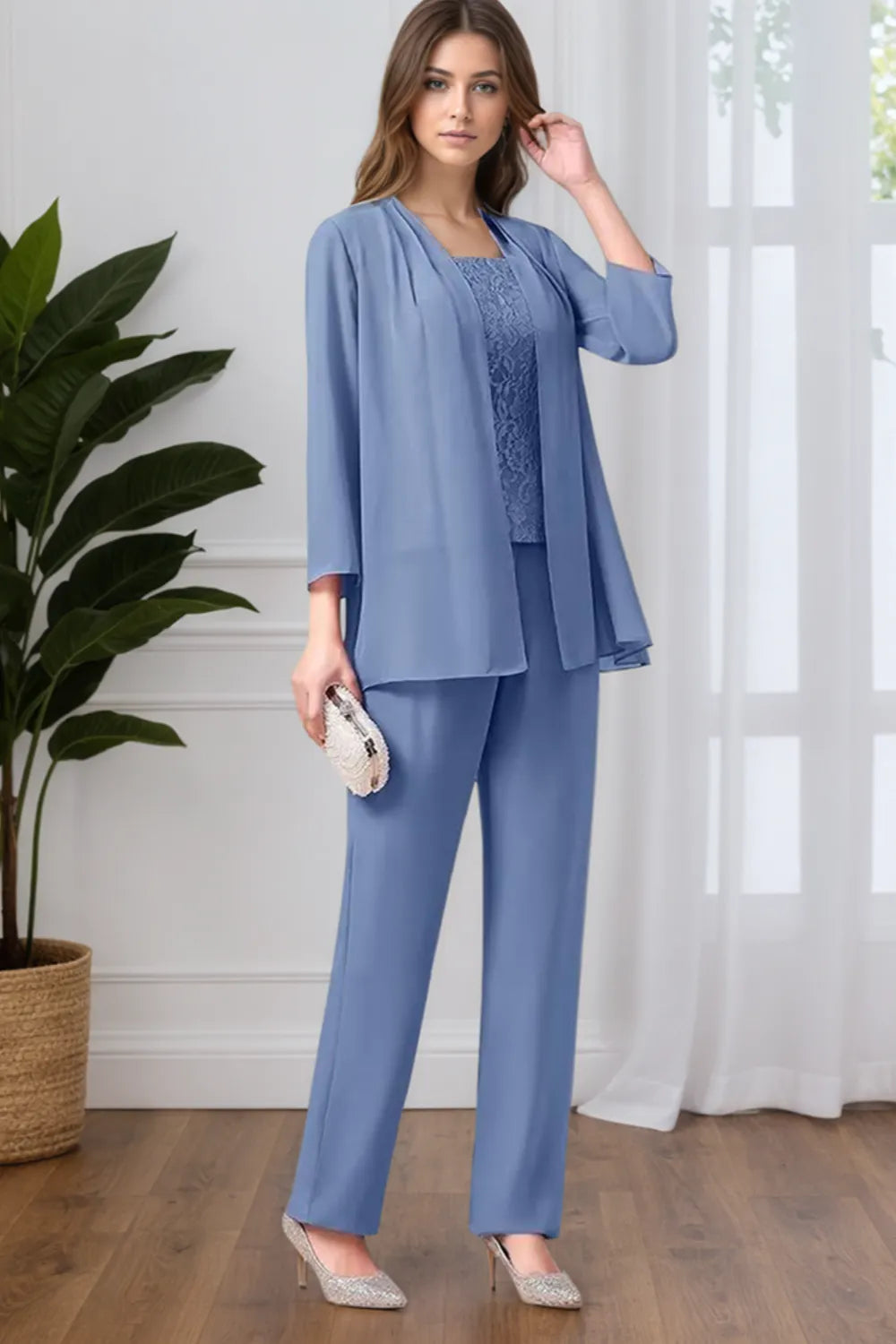 Viviane — Tailleur Pantalon 3 Pièces Chic